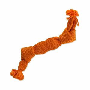 Dog Fantasy Hračka uzel pískací oranžový 2 knoty 35 cm obraz