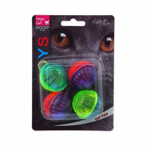 MAGIC CAT Hračka míček lesklý plast se zvukem 3, 75 cm 4 ks obraz