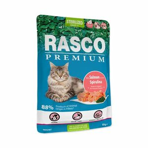 Rasco Premium Sterilized losos se spirulinou kapsička 85 g obraz
