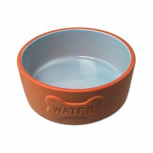 Dog Fantasy Miska keramická Water cihlová/modrá 13x5 cm 350 ml obraz