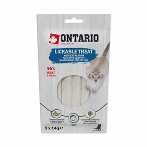 Ontario Pochoutka lízací extra tuňák a treska 5x14 g obraz