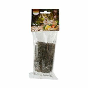 Nature Land Pochoutka Nibble válec ze sena plněný ovocem 125 g obraz