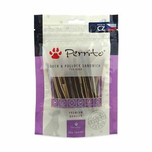 Perrito Pochoutka kachna a treska sendvič 100 g obraz