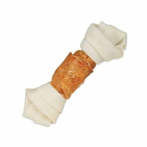 Trixie Pochoutka DentaFun buvolí kůže obalená kuřecím kost 15 cm 70 g obraz