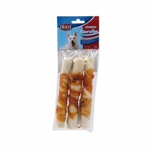 Trixie Pochoutka DentaFun buvolí kůže obalená kachním rolky 140 g 3 ks obraz