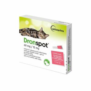 Dronspot 60 mg/15 mg pro střední kočky spot-on 2x0, 7 ml obraz