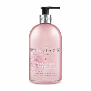Baylis & Harding Tekuté mýdlo na ruce Pivoňka, Liči & Vanilka 500 ml obraz