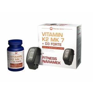 Pharma Activ Vitamín K2 MK 7 + D3 Forte 125 tablet + dárek Fitness náramek obraz