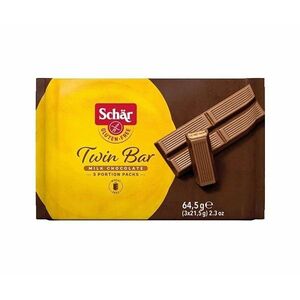 SCHÄR Twin Bar oplatky v mléčné čokoládě bez lepku 64, 5 g obraz