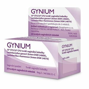 GYNIUM 10^8 CFU/10^8 CFU tvrdé vaginální tobolky 10 tobolek obraz