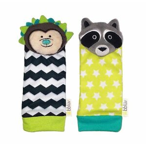 Bblüv Chrastící ponožky Düo Hedgehog/Racoon 1 pár obraz