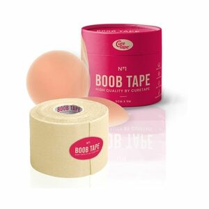 CureTape BoobTape 5 cm x 5 m tejpovací páska na prsa béžová obraz