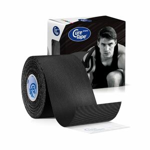 CureTape Sports 5 cm x 5 m kineziologický tejp černý obraz