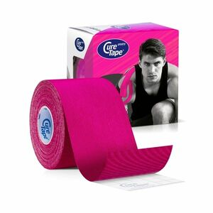 CureTape Sports 5 cm x 5 m kineziologický tejp růžový obraz