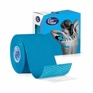 CureTape Classic 5 cm x 5 m kineziologický tejp modrý obraz