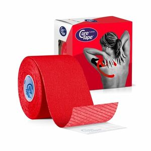 CureTape Classic 5 cm x 5 m kineziologický tejp červený obraz