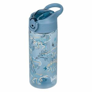 Baagl Tritanová láhev na pití s brčkem Dino, 500 ml obraz