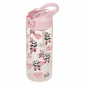 Baagl Tritanová láhev na pití s brčkem Panda, 500 ml obraz
