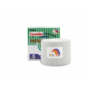 TEMTEX kinesio tape Tourmaline, bílá tejpovací páska 5cm x 5m obraz