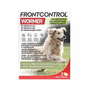 FRONTCONTROL Wormer XL tablety pro psy 35 kg 2 tablety obraz