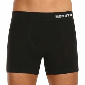Nedeto Pánské boxerky bezešvé bambusové černé (NDTB001S) XXL obraz