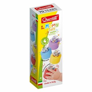 Quercetti Momy Soft Happy Sound - měkké kostky se zvukem - 4 ks obraz
