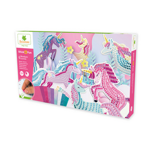 Sycomore Stick & Fun - XXL kreativní sada - mozaika - jednorožci obraz