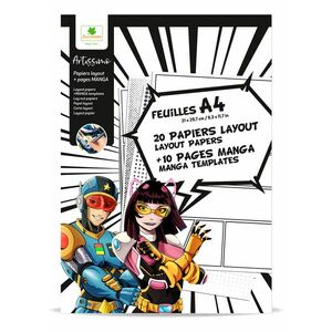 Sycomore Artissimo - layout papíry A4 + textury - Manga obraz