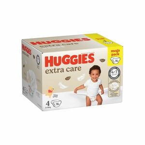 Huggies Extra Care 4 8–16 kg dětské pleny 76 ks obraz