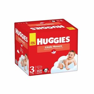 Huggies Little Movers 3 4–9 kg jednorázové plenky 168 ks box obraz