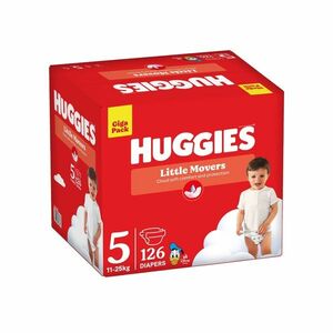 Huggies Little Movers 5 11–25 kg jednorázové plenky 126 ks box obraz