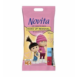 Novita For Teens Vlhčené odličovací ubrousky s motivem Minion 12 ks obraz