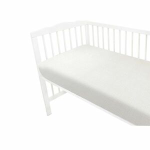 Baby Nellys Mušelínové prostěradlo do postýlky 60 x 120 NATURE double - smetanové obraz