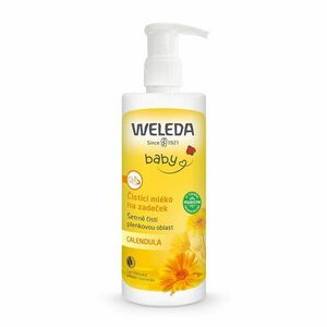 Weleda Baby Čisticí mléko na zadeček s pumpičkou 400 ml obraz