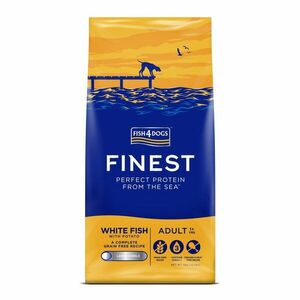 Fish4Dogs Granule velké pro dospělé psy Finest bílá ryba s bramborami 6 kg, 1+ obraz