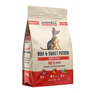 animALL Beef & Sweet Potato granule pro psy 3 kg obraz