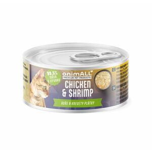 animALL Kuře a krevety plátky konzerva pro kočky 80 g obraz