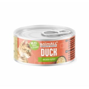 animALL Kachna plátky konzerva pro kočky 80 g obraz