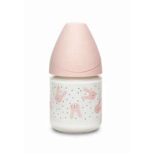 Suavinex Premium Hygge Láhev skleněná 0m+ 120 ml 1 ks růžová obraz