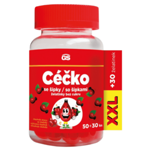 GS CÉČKO se šípky želatinky bez cukru XXL 50 + 30 kusů obraz