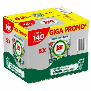 JAR Tablety do myčky Platinum All-in-One Yellow 5 x 28 ks obraz