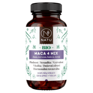 NATU Maca 4 mix BIO 120 kapslí obraz