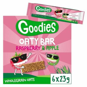 GOODIES Ovesné tyčinky malina a jablko 6 x 23 g obraz