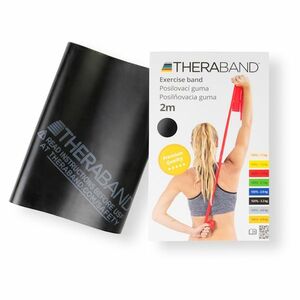 THERA-BAND Posilovací guma speciálně silná - černá 2 m obraz