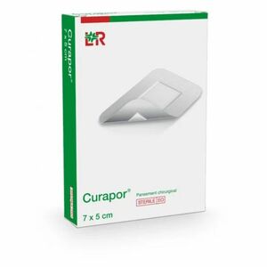 CURAPOR Chirurgická náplast sterilní 7 x 5 cm 5 kusů obraz