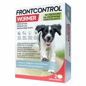 FRONTCONTROL Wormer na odčervení tablety pro psy 2 kusy obraz