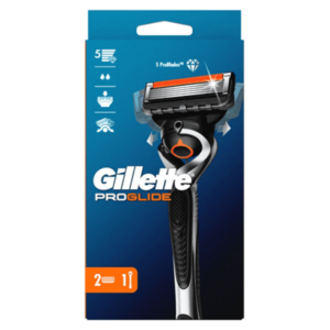 GILLETTE Fusion5 ProGlide Holicí Strojek Pro Muže + 2 Holicí Hlavice obraz