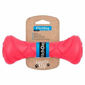PITCHDOG Barbell pěnová činka pro psy červená 1 ks obraz
