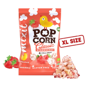 MIXIT Velký popcorn jahoda BIO 75 g obraz