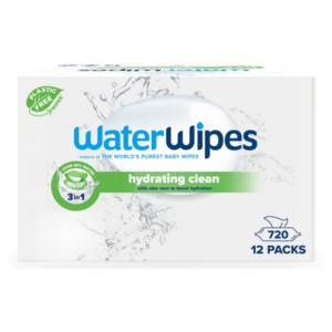 WATERWIPES Ubrousky vlhčené hydrating clean bez obsahu plastů 720 kusů obraz